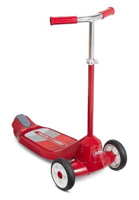 Radio Flyer Grow With Me Beginner Kids Kick Scooter, Red