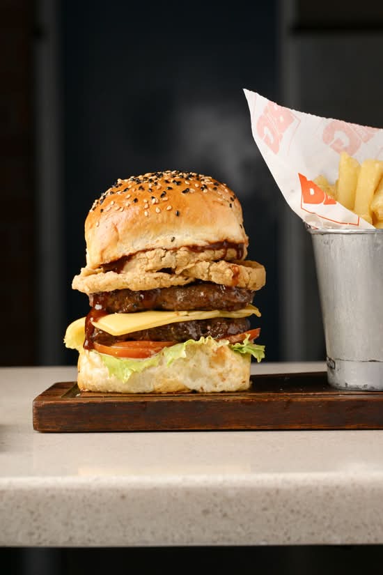 Cheese and Onion Ring Biggie Meal & 500ML Soda