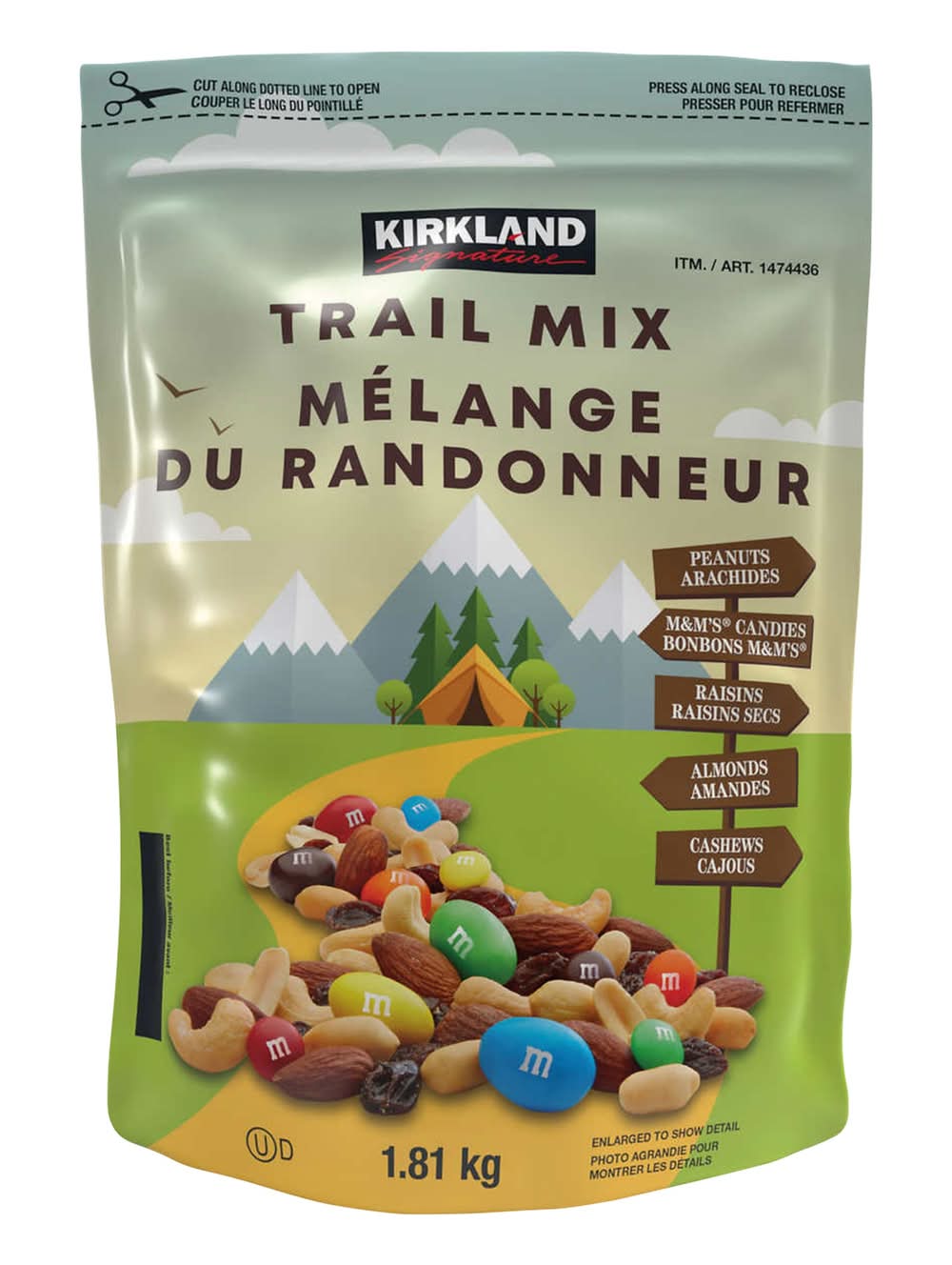 Kirkland Signature - Mélange Du Randonneur, 1,81 Kg / Kirkland Signature Trail Mix, 1.81 Kg