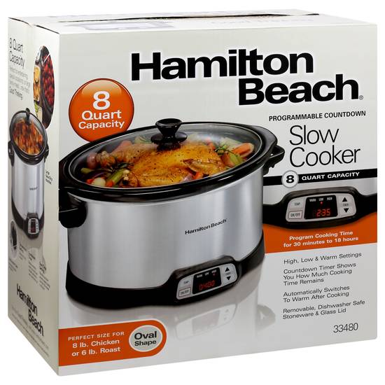 Hamilton Beach 8 Quart Programmable Slow Cooker Model 33480