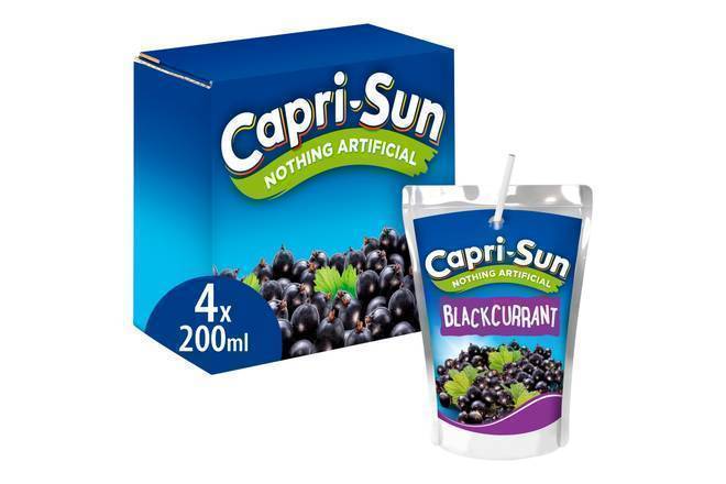 Capri Sun Blackcurrant 200ml 4pk