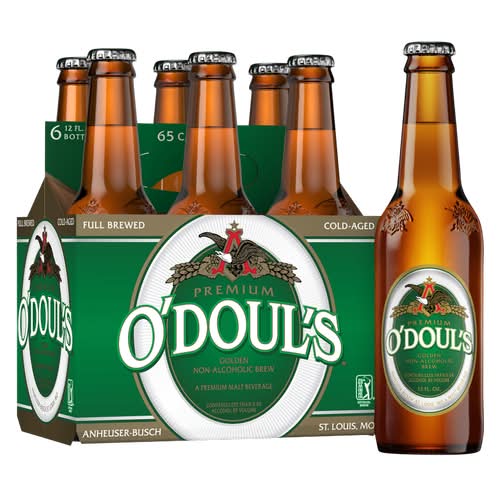 O'Doul's Premium Golden Non-Alcoholic Beer (6 x 12 fl oz)