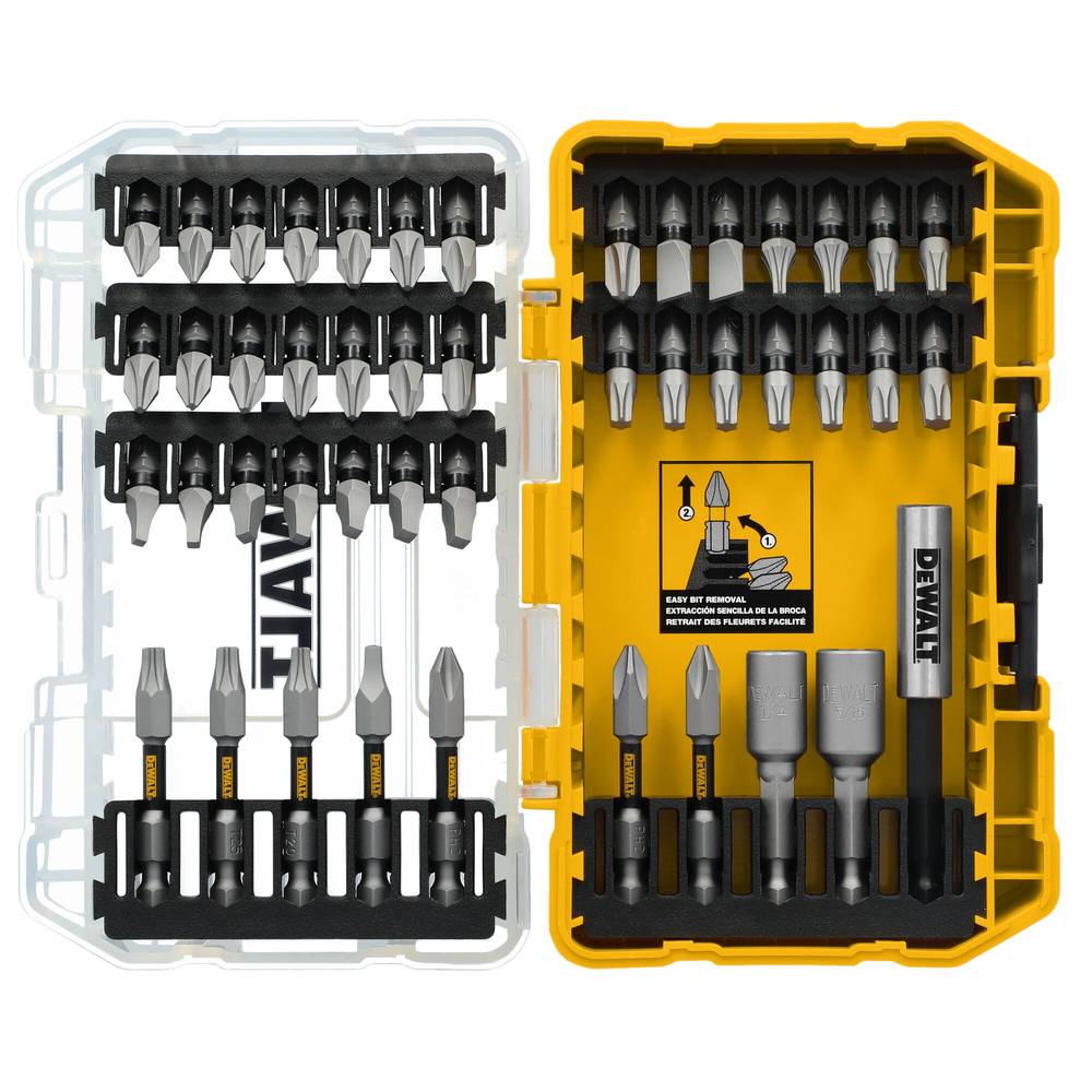 DEWALT TOUGH GRIP Screwdriver Bit Set (45-Piece) | DWAF45SET