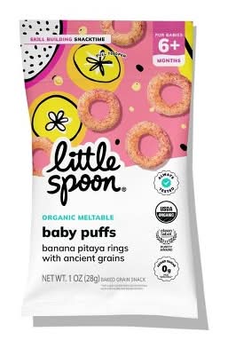 Little Spoon Organic Ring Baby Puffs, Banana Pitaya (1 oz)
