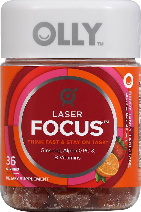 Olly Laser Focus Berry Tangy Tangerine Gummies (36 ct)