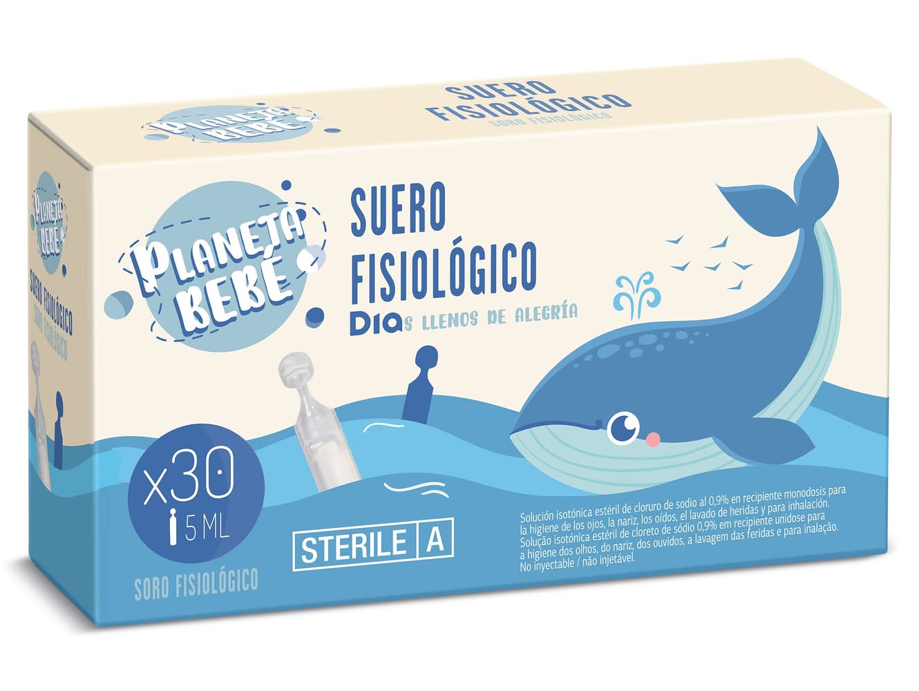 Suero Fisiológico Planeta Bebé De Dia Frasco 30 Unidades