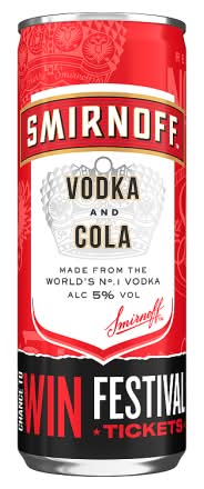 Smirnoff Vodka and Cola (0.25L)