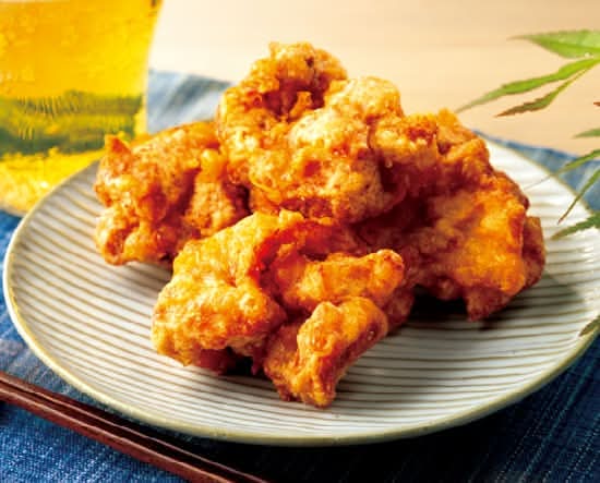 若鶏の唐揚げ（醤油味）～２種の醤油使用～4個 Deep-fried broiler chicken (soy sauce flavor) with two kinds of soy sauce (4pieces)