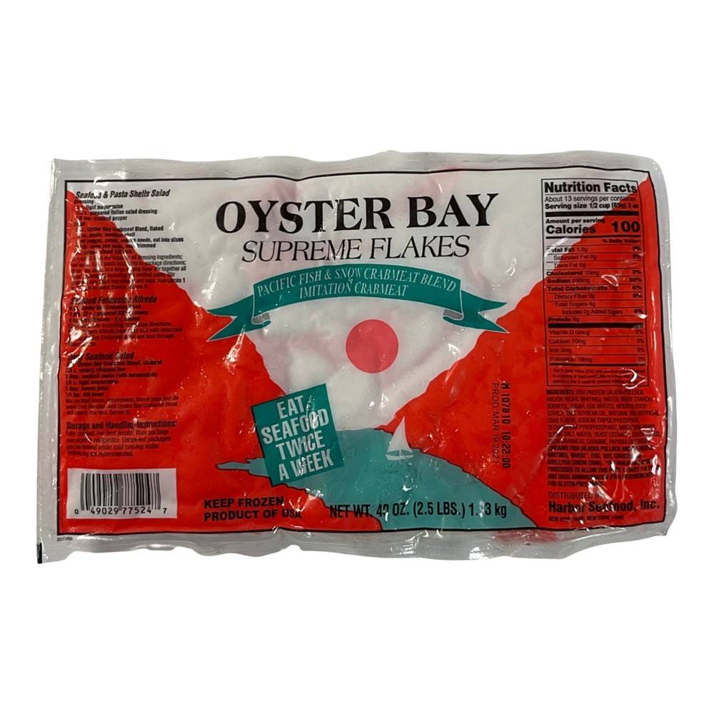 Oyster Bay Supreme Flakes Imitation Crab Meat (40 oz)