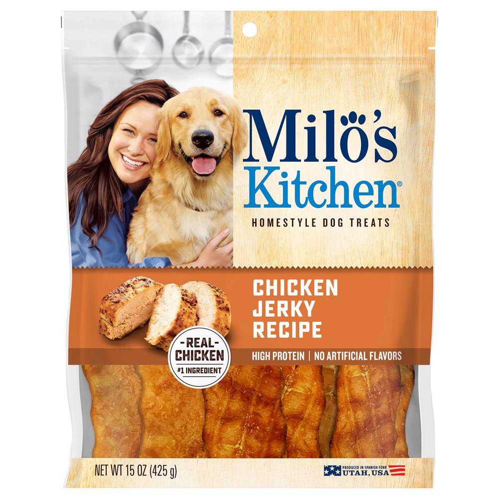 Milo's Kitchen Homestyle Chicken Jerky Recipe Dog Treats (15 oz)