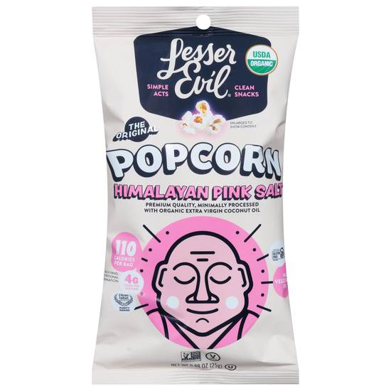 Lesserevil Himalayan Pink Salt Popcorn