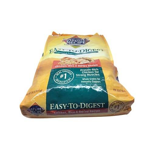 Nature's Recipe Easy To Digest Chicken Rice & Barley Dry Dog Food (24 lbs)