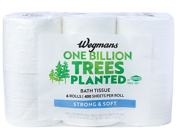 Wegmans Strong & Soft Bath Tissue, 6 Rolls