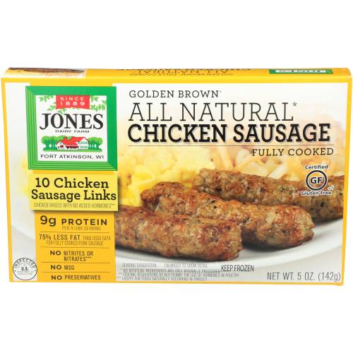 Jones Dairy Farm Golden Brown All Natural Chicken Sausage Links