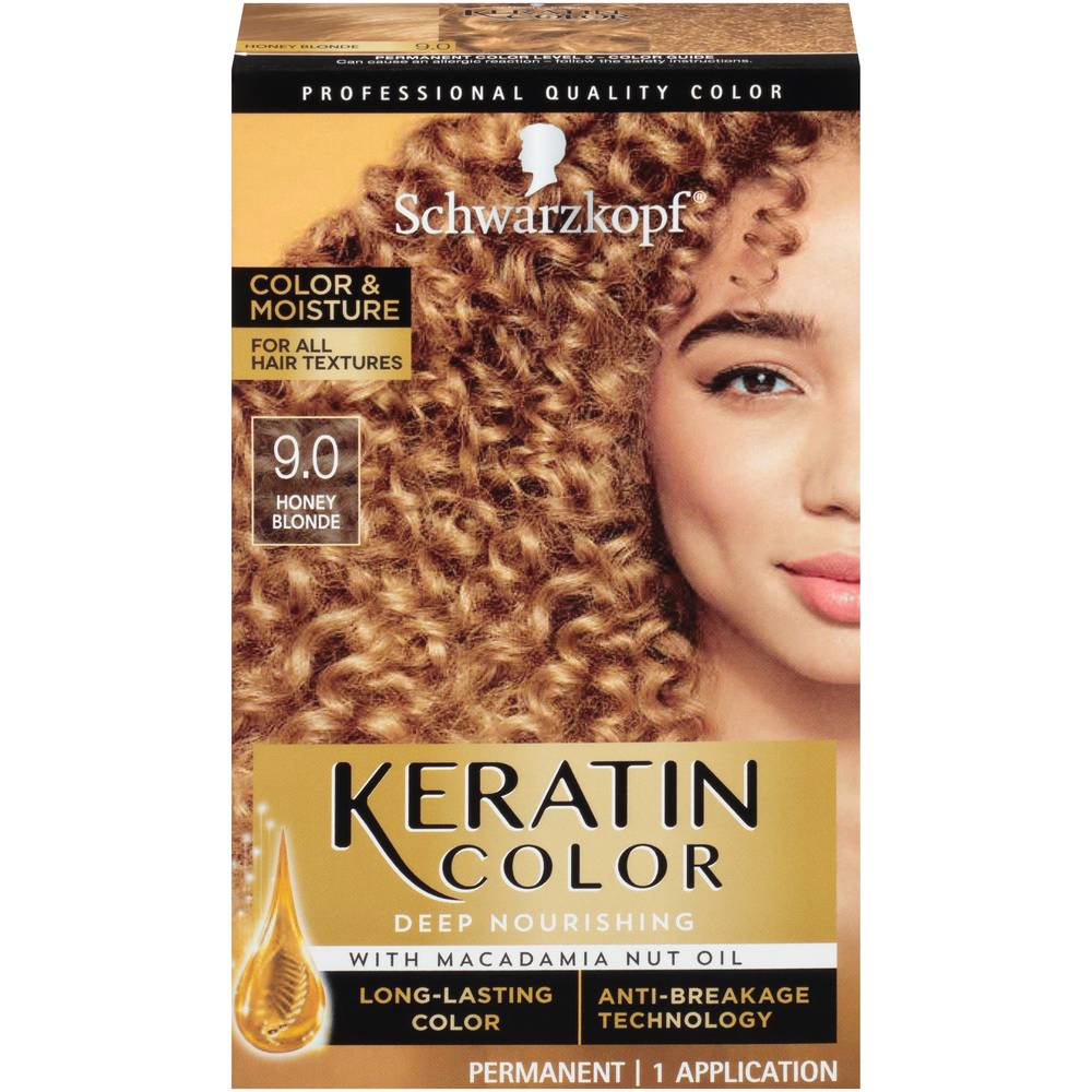 Schwarzkopf Keratin Color Color & Moisture Permanent Hair Color Cream 9.00 Honey Blonde (1 ct)