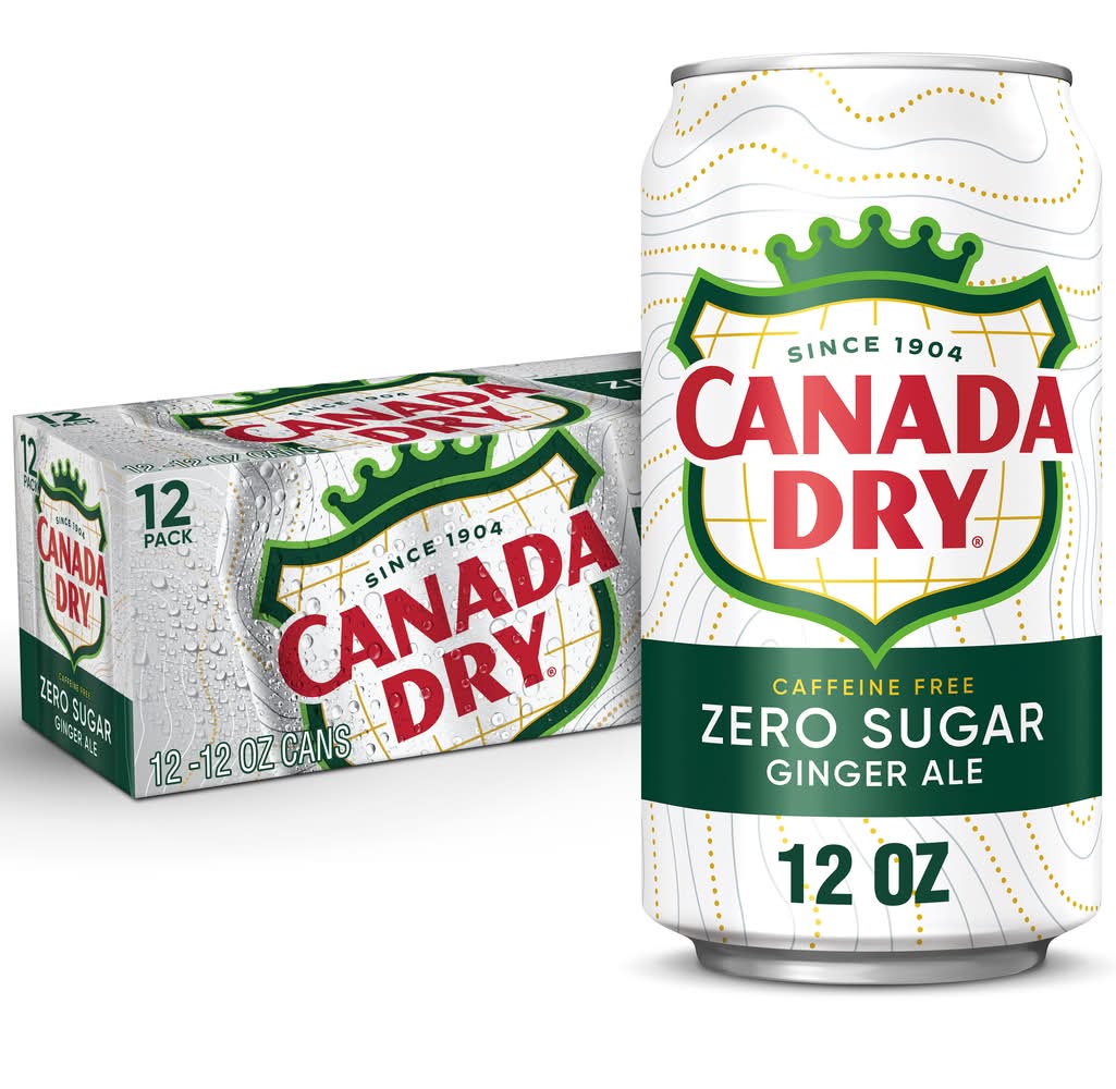 Canada Dry Zero Sugar Ginger Ale Drink (12 x 12 fl oz)