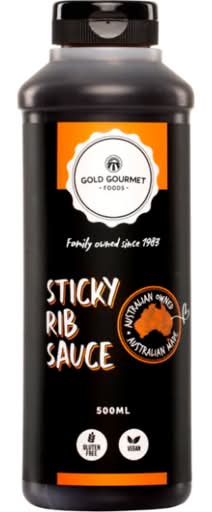 Gold Gourmet Foods Sticky Rib Sauce 500mL