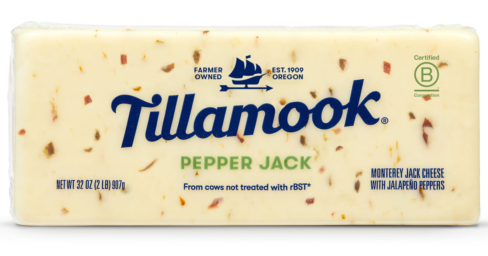 Tillamook Pepper Jack Cheese (2 lbs)