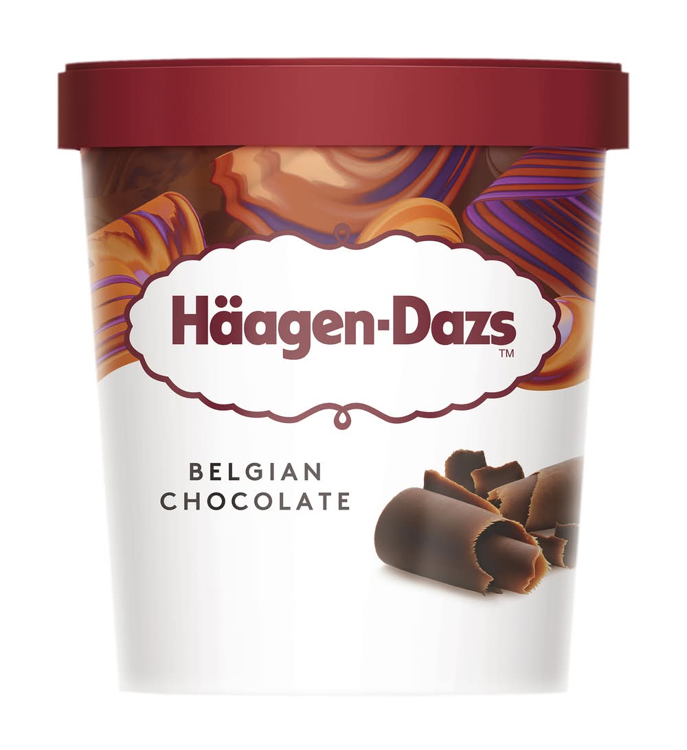 Tarro de helado con chocolate belga · Häagen-Dazs (460 ml)
