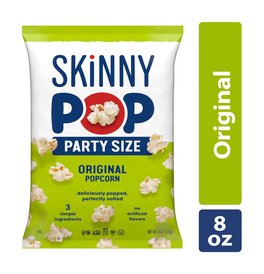 SkinnyPop Party Size Popcorn, Original (8 oz)