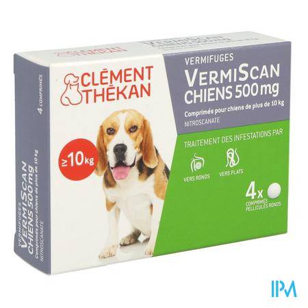 Clement Thekan Vermiscan Chien Comprime 4 Antiparasitaire - Vétérinaire