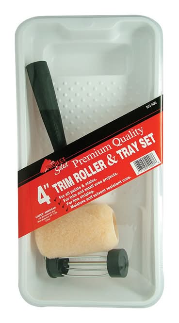 Linzer 4 In. W Mini Paint Roller Kit Threaded End