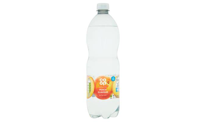 Co-op Sparkling Peach Flavour Spring Water 1 Litre