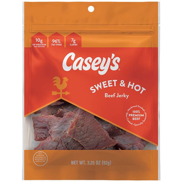 Casey's Sweet & Hot Beef Jerky 3.25oz