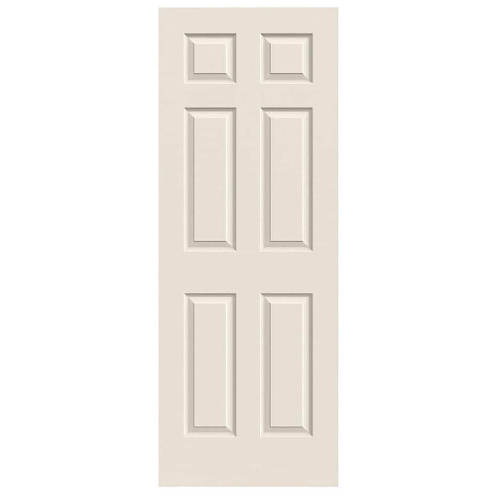 JELD-WEN Textured Hollow Core Primed Molded Composite Slab Door, Off White