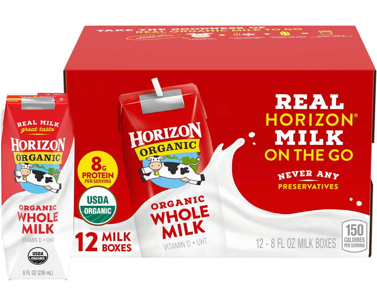 Horizon Organic Whole Milk (12 x 8 fl oz)