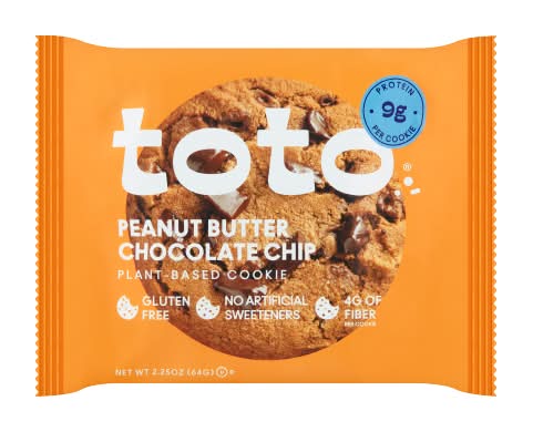 Toto Plant-Based Cookie, Peanut Butter-Chocolate Chip (2.25 oz)