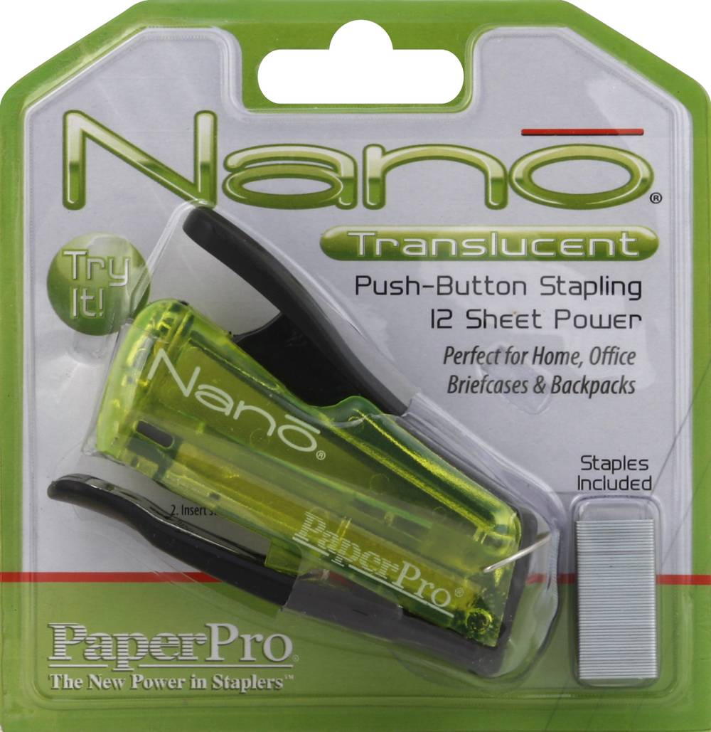 PaperPro Nano Push-Button Stapler