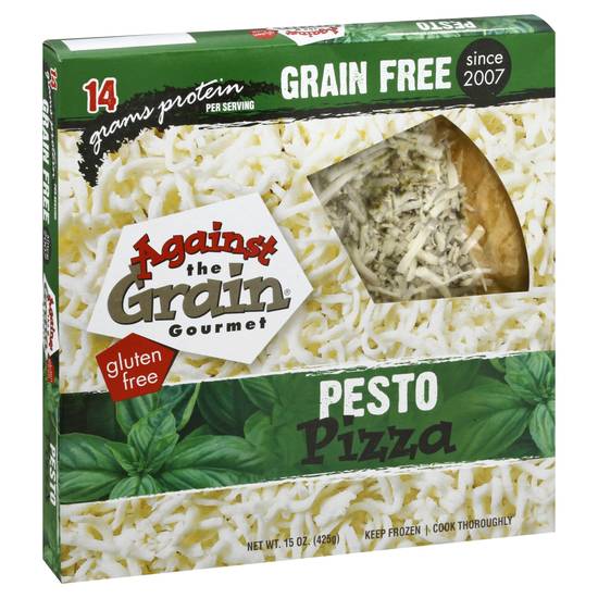 Against the Grain Gourmet Gluten & Grain Free Pesto Pizza