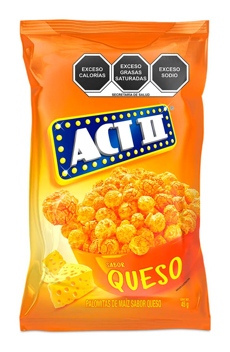 Act II · Palomitas de maíz, queso (45 g)