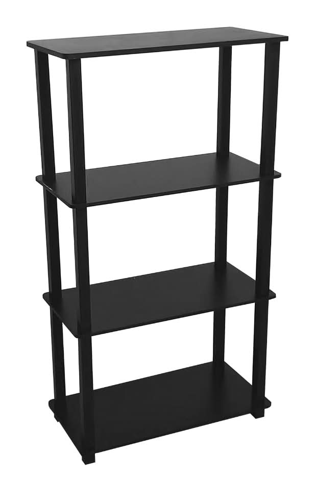 Interiors by Design 4-Tier Bookshelves, Black