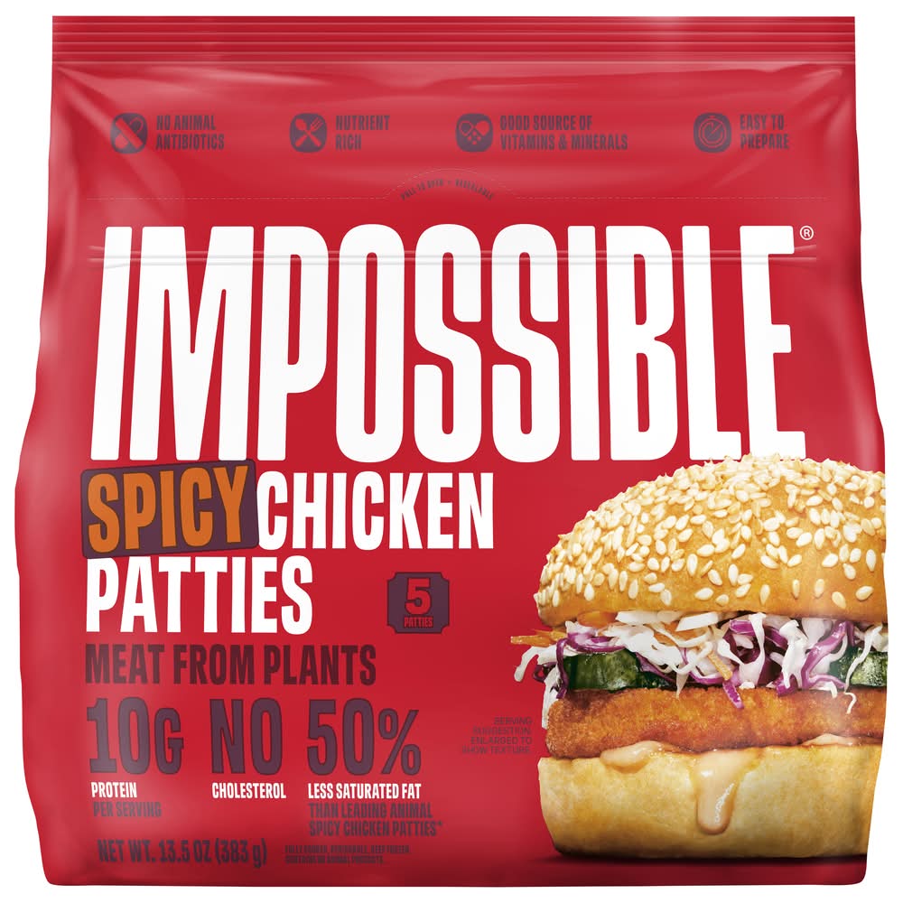 Impossible Spicy Chicken Patties (13.5 oz, 5 ct)