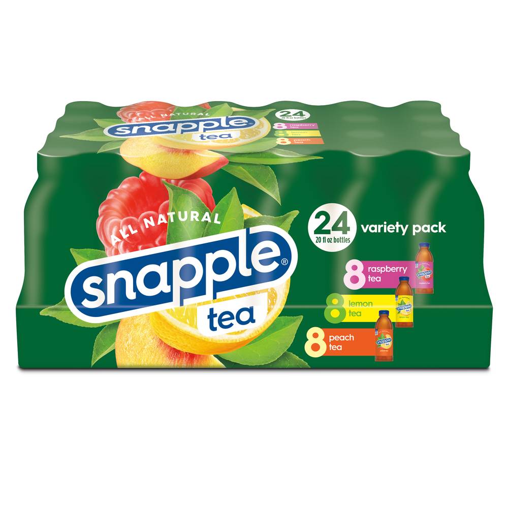 Snapple Variety pack All Natural Tea, Assorted (24 x 20 fl oz)