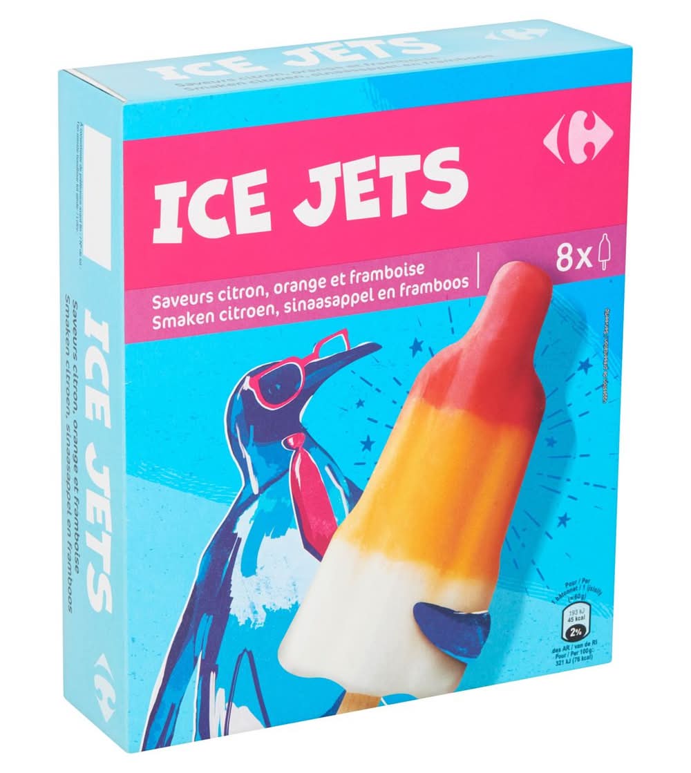 Carrefour Ice Jets 8 Pièces 480 g