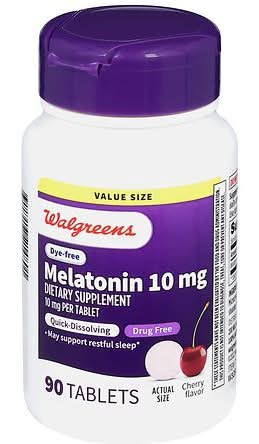 Walgreens Dye-Free Melatonin 10 mg Cherry (1.6 oz)