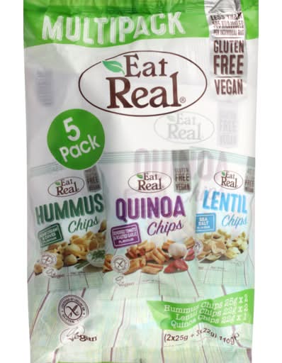 Eat Real Vegan Hummus Lentil & Quinoa Chips (116g)
