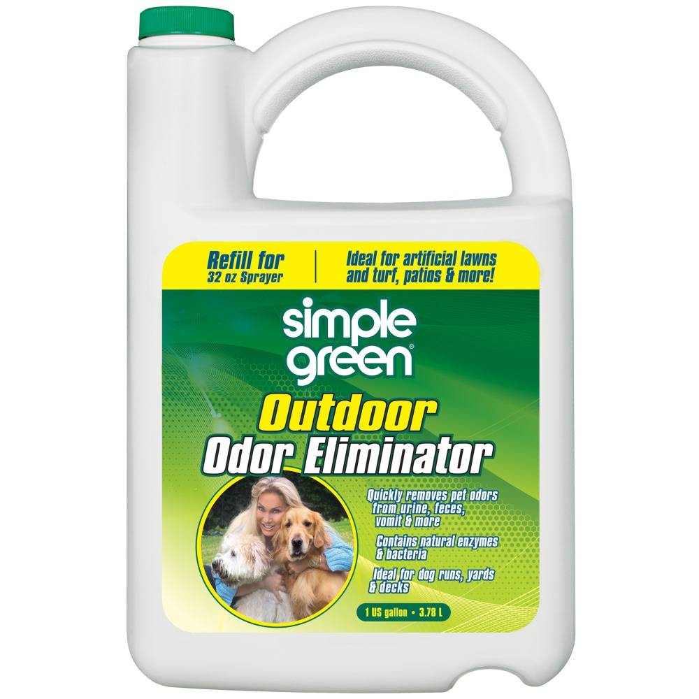 Simple Green Pet Outdoor Odor Eliminator 1-Gallon Liquid Odor Neutralizer - Removes Urine, Stool, Vomit Odors - Odor Blocking - for Grass, Turf, Concrete | 2010000415338