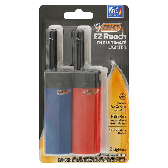 Bic Ez Reach Lighters (2 ct)