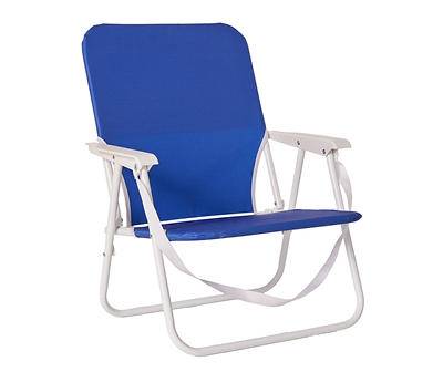 Blue Backpack Folding Beach Chair