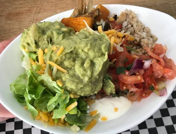 Guacamole Lovers Delight (Vegetarian Naked Burrito, Not Spicy) 🥙🌱🥑