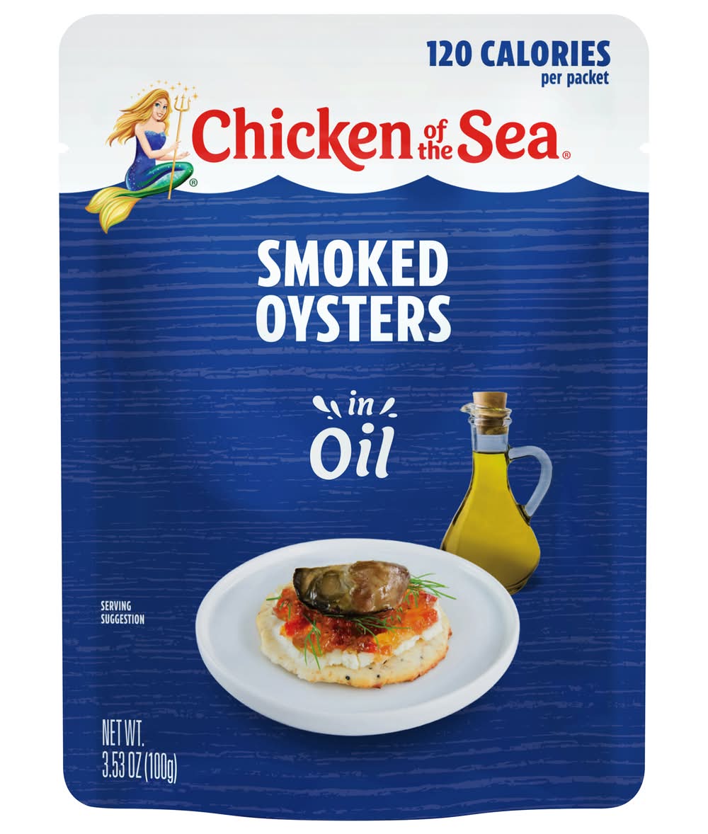 Chicken of the Sea Smoked Oysters in Cottonseed Oil Pouch (3.53 oz)