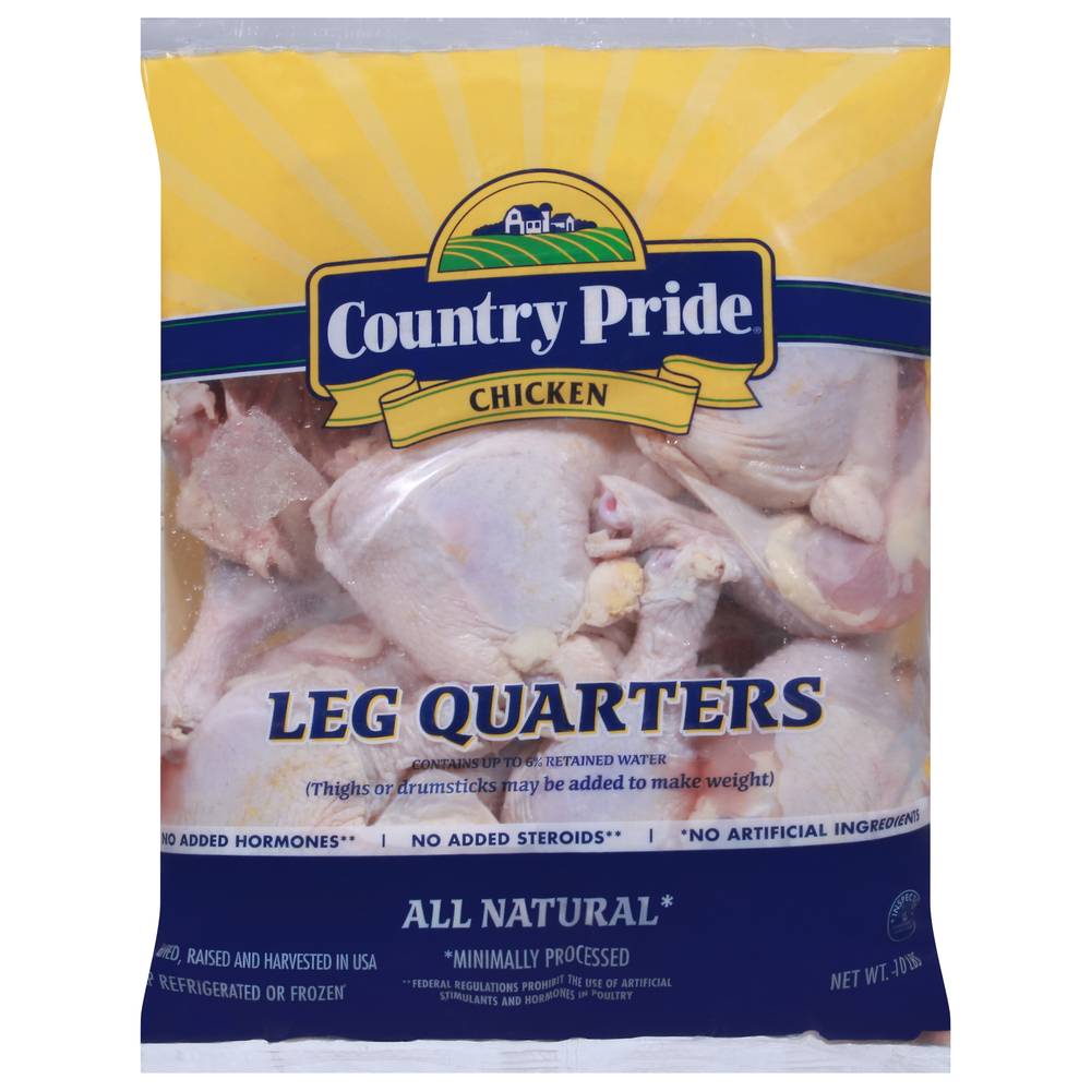 Country Pride All Natural Chicken Leg Quarters (10 lbs)