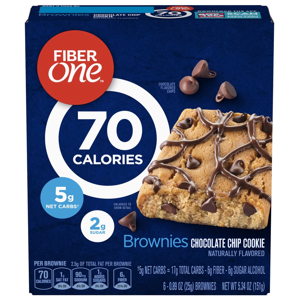 Fiber One Chocolate Chip Cookie (0.89 oz, 6 ct)
