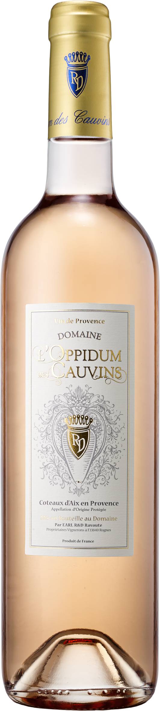 Domaine L'oppidum des Cauvins - Coteaux d'aix en Provence vin rosé AOP (750 ml)