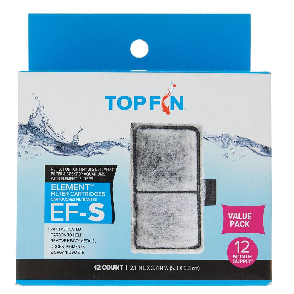 Top Fin® Element EF-S Filter Cartridges (Size: 12 Count)