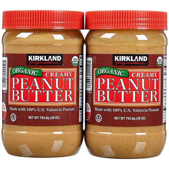 Kirkland Signature Organic Creamy Peanut Butter (2 pack, 28 oz)